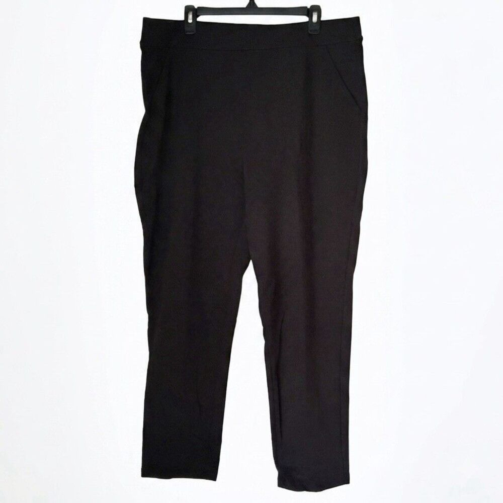 Croft & Barrow Black Pants Womens Size 1X Short Pull On Trousers Slacks Casual - Picture 4 of 4